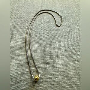 Sterling .925 Cape Cod necklace with gold ball
